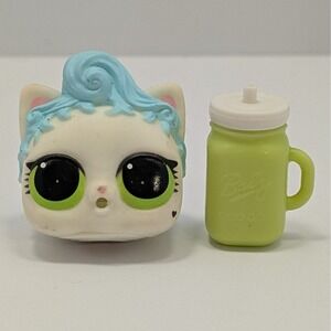 LOL Surprise Royal Kitty Cat Doll Head Green Bottle Series 3 MGA P-009 LOLA